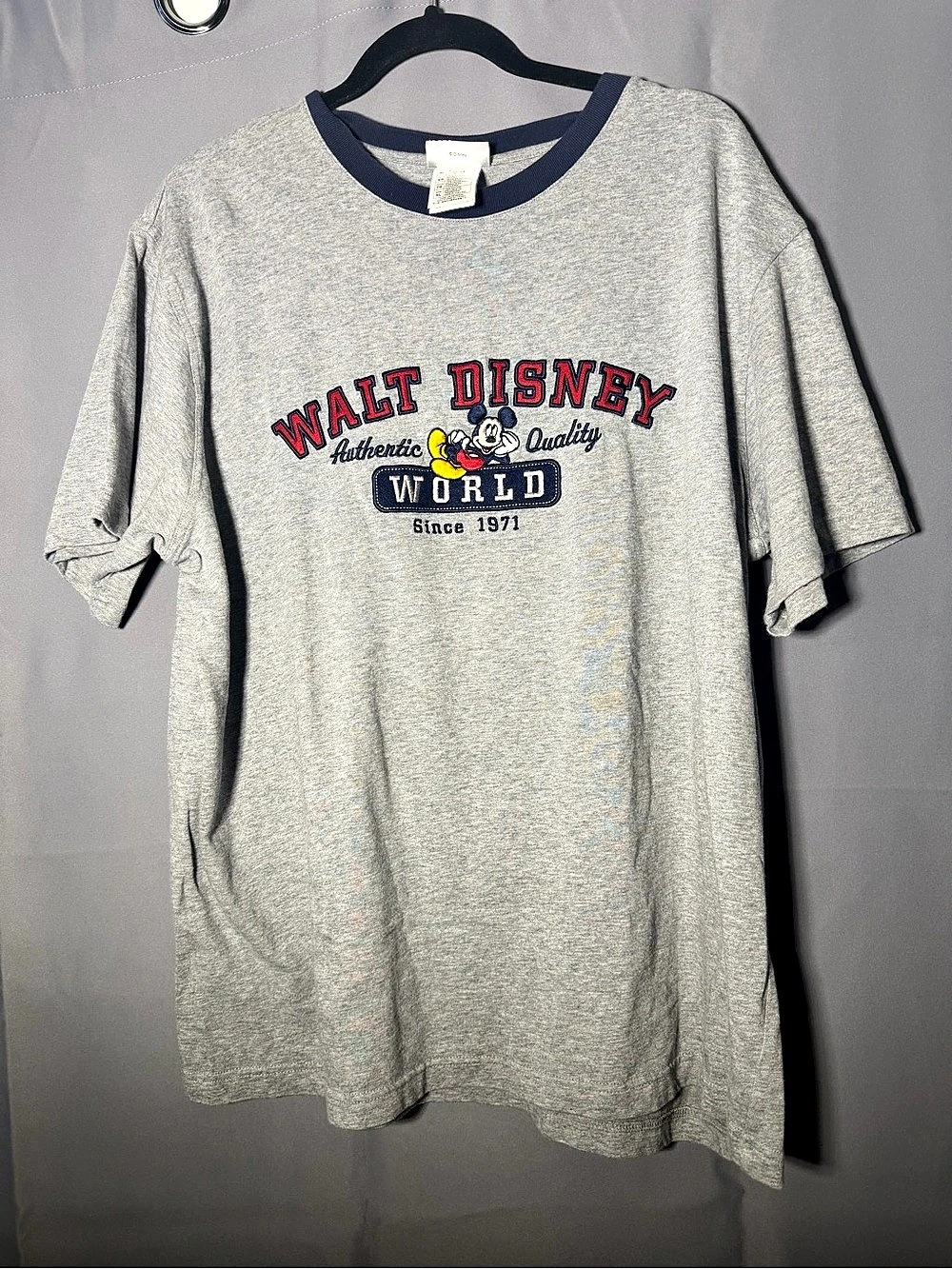 Vintage Disney Walt Disney World Mickey Mouse Ringer T-Shirt Mickey Mouse Ringer